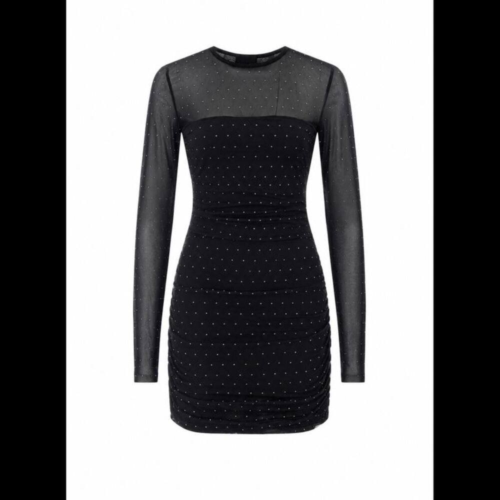 Liu Jo Women Mini Tulle Dress With Rhinestones